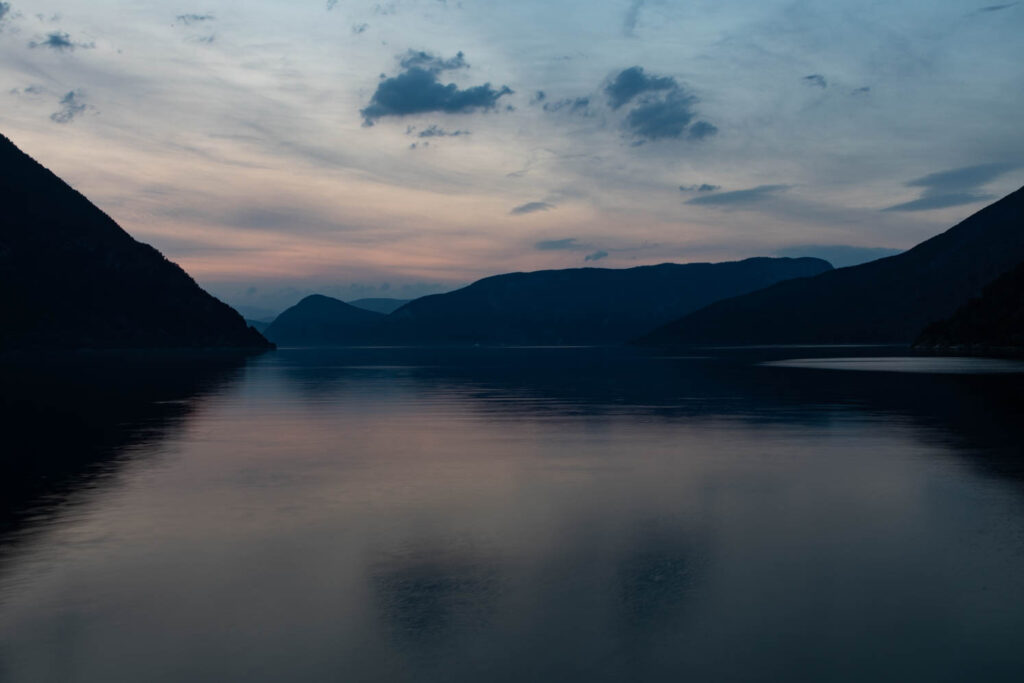 Laerdal, camping along the Sognefjord