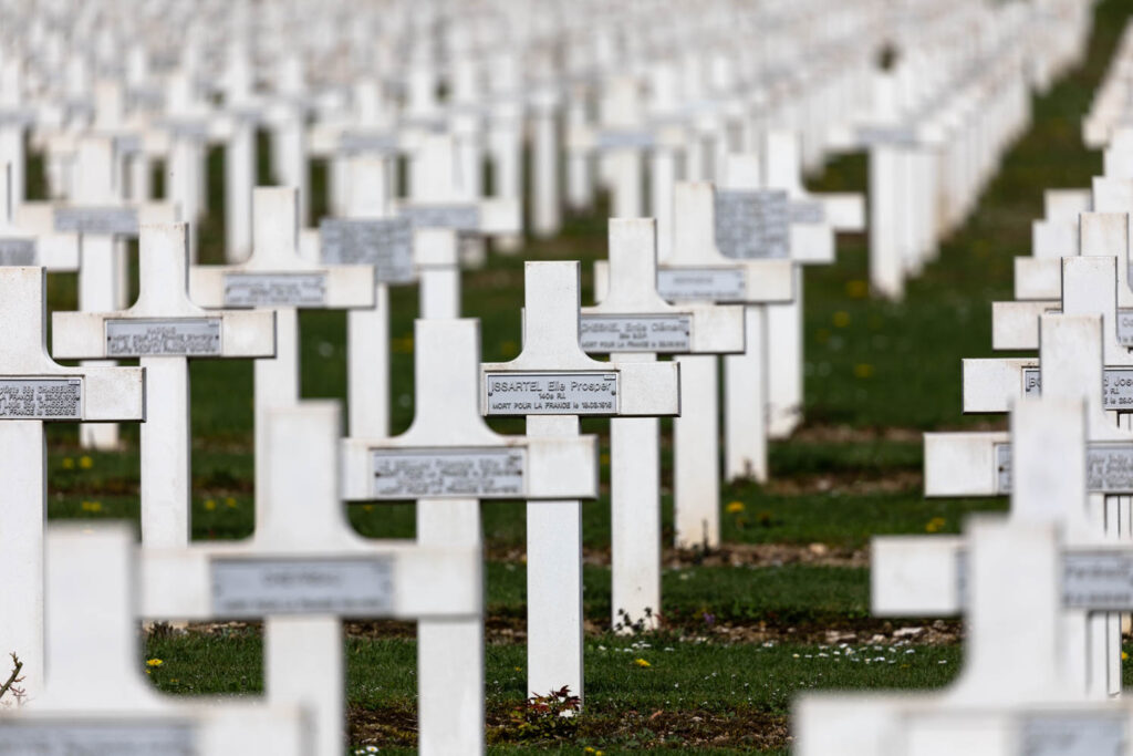 Monument to WW I dead at battle of Verdun
